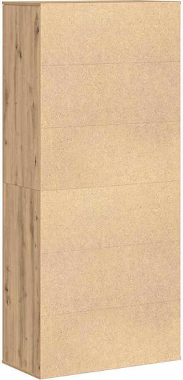 Dulap De Depozitare Pentru Birou Din Lemn Nucă 80x39x178cm