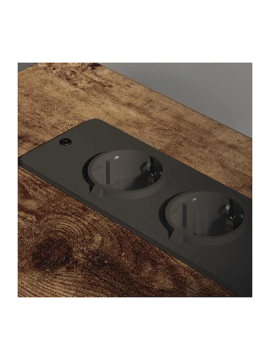 Kabinett Büro Smoky Oak 60x46x67cm