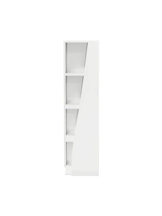 Office Storage Chipboard Cabinet White L27.5xW27xH102cm