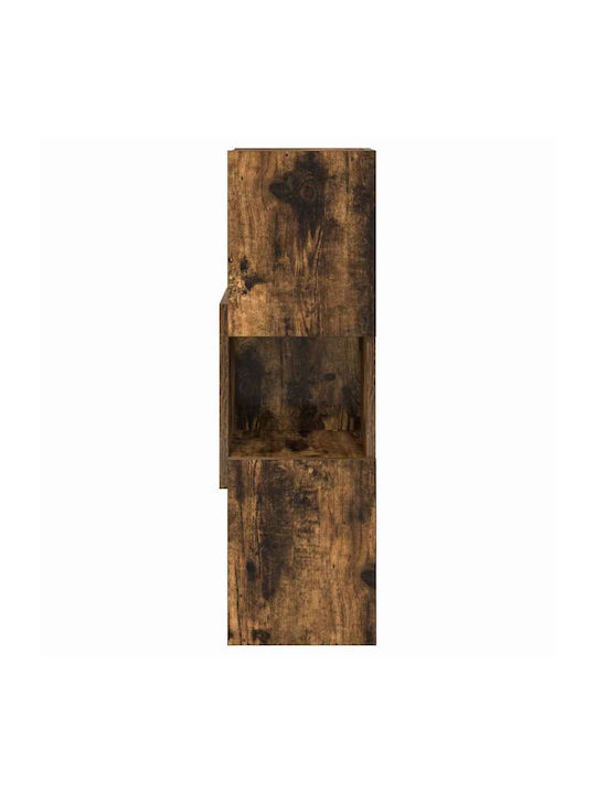 Дървен Бюро Шкаф Бял 25.5x25x80см