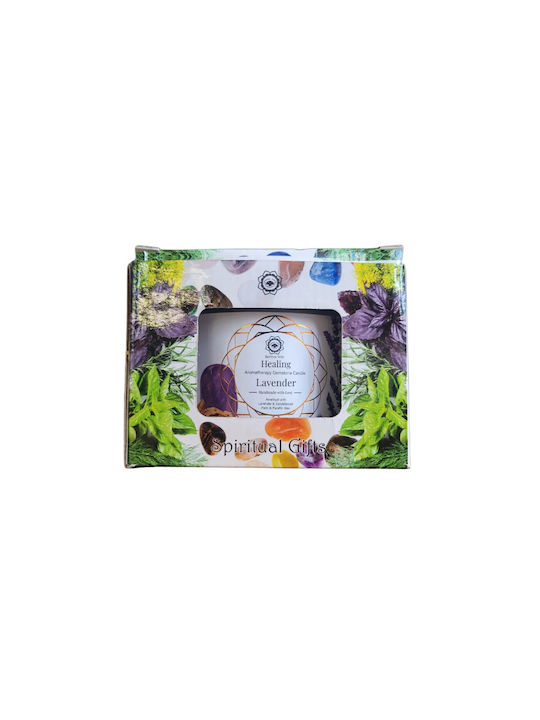 Green Tree Candle Company Aromatic Soy Candle in Jar with Lavender Scent 256g