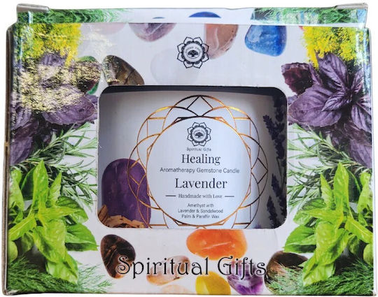 Green Tree Candle Company Aromatic Soy Candle in Jar with Lavender Scent 256g
