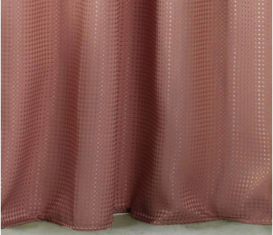 L-C Quartz Κουρτίνα Μπάνιου 180x200 cm Terracotta