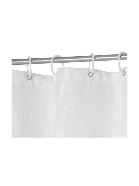 Marva Marva Fabric Shower Curtain 180x200cm White