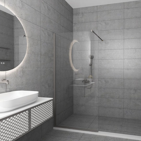 Orabella Serena Shower Screen for Shower 60x200cm Satine