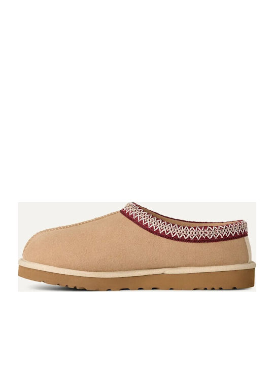 Tasman Ii Leather Winter Women's Slippers Red