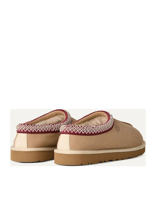 Tasman Ii Leather Winter Women's Slippers Red