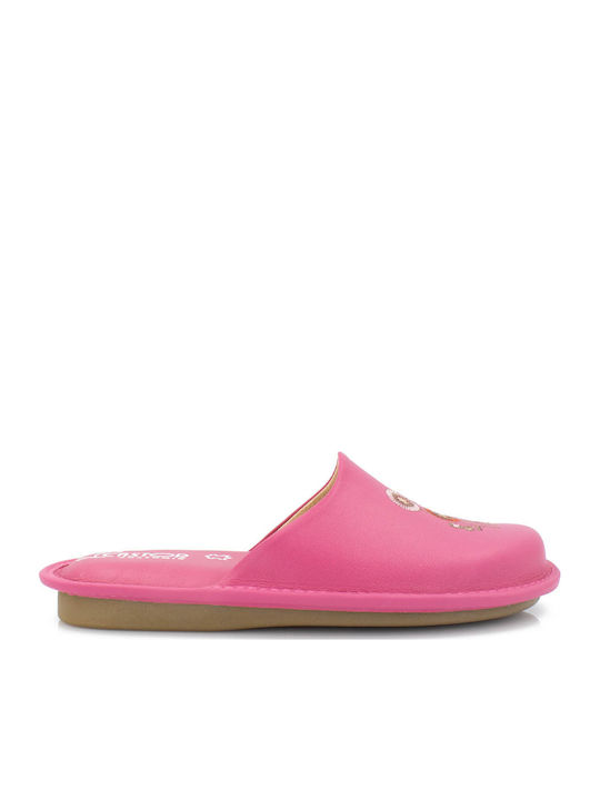 Anatomic Leather Women's Slippers Fuchsia