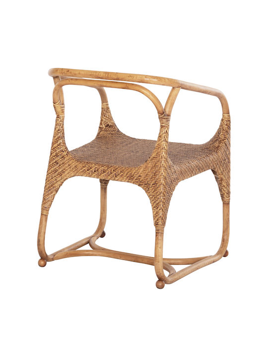 Relik Fotolii Sala de mese Lemn Natural Rattan-Walnut 1buc 60x57x79buc