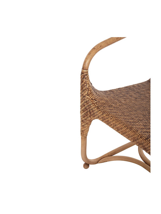 Relik Fotolii Sala de mese Lemn Natural Rattan-Walnut 1buc 60x57x79buc
