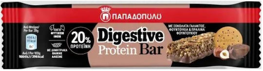Παπαδοπούλου Digestive Bar Μπάρα Δημητριακών με Σοκολάτα 28gr