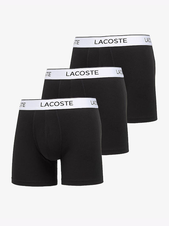 Lacoste Μποξεράκια 3Pack Black