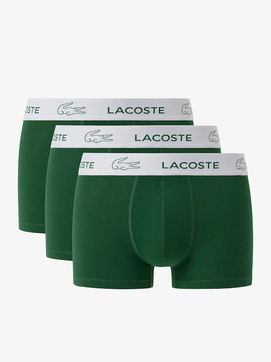 Lacoste Μποξεράκια 3Pack Green