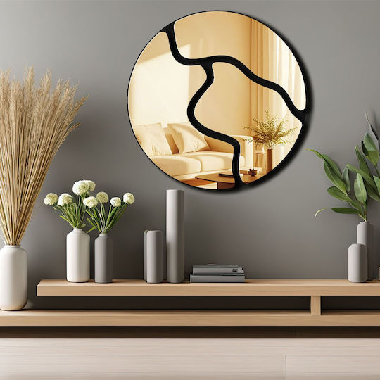 Wallity 587MRX1125 Yellow Mirror Diameter 48cm Wallity 587MRX1125 Yellow Mirror Diameter 48cm
