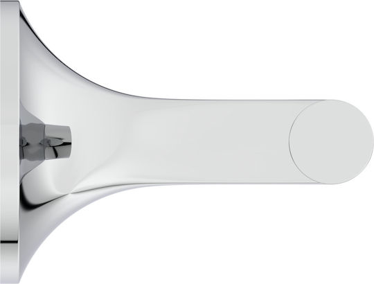 Ideal Standard Single Wall-Mounted Bathroom Rail with Screws Silver