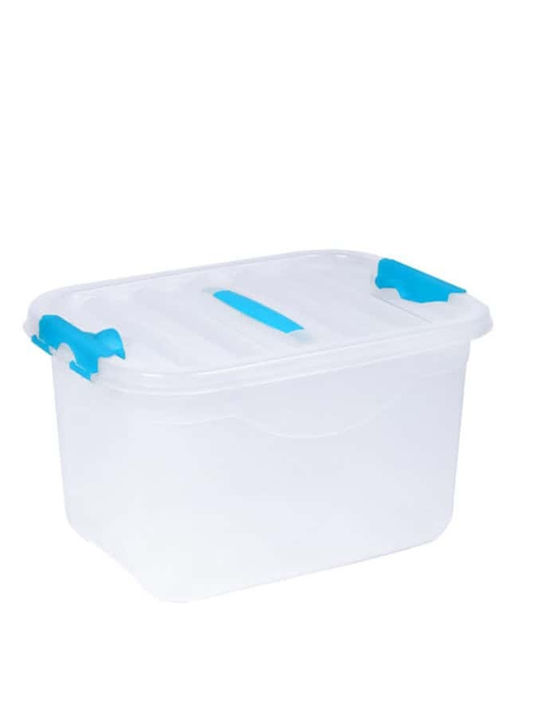 Homeplast Plastic Storage Box with Lid Light Blue 25x33x21cm