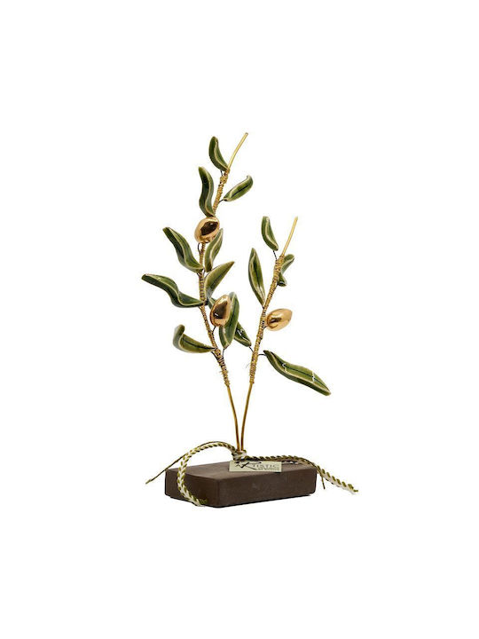 Rozos Ceramics Decorative Olive made of Ceramic Material 7.5x22cm 1pcs