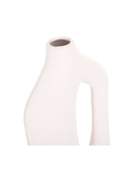 Ceramic Tabletop Decorative Fb94625 Off-White Crystal 20x9x46cm