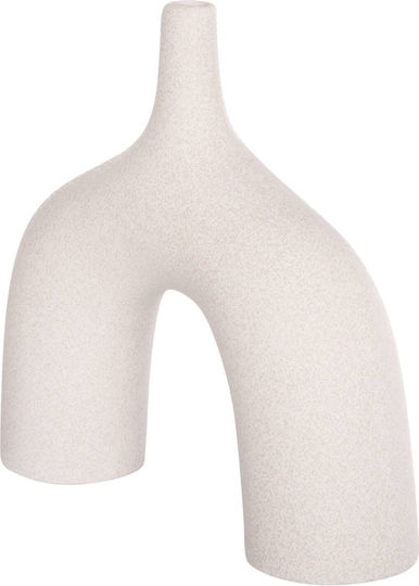 Decor ceramic pentru masă Fb94601.01 cristal alb-gălbui 34x10x33cm