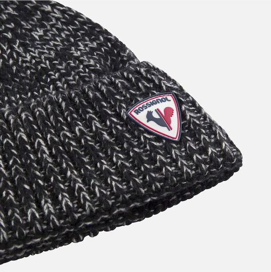 Beanie Căciulă Pentru Bărbați Tricotată În Culoare Neagră