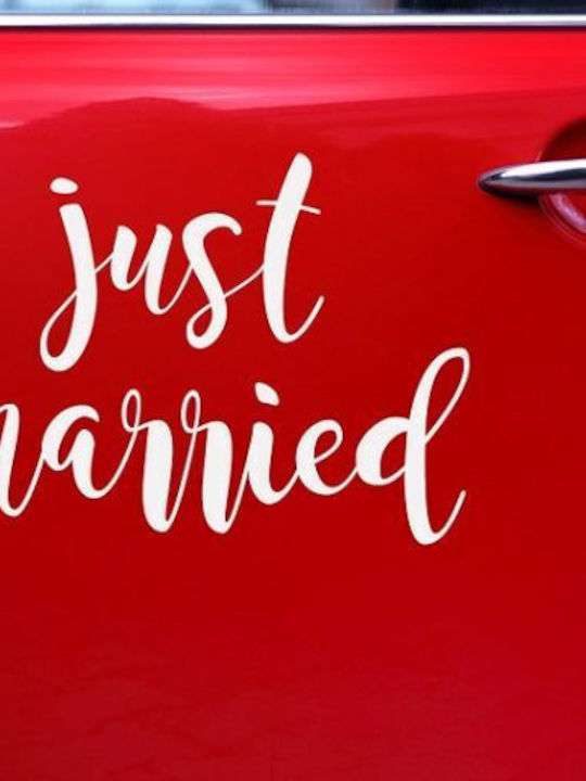 Just Married Αυτοκόλλητο