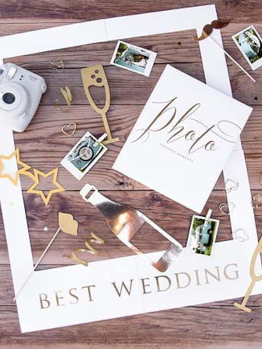 Σετ Photo Booth Γάμο "best Wedding"