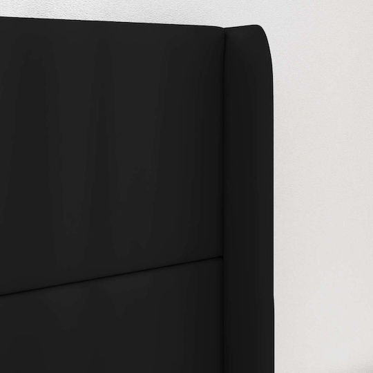 vidaXL Fabric Bed Headboard Black 80cm