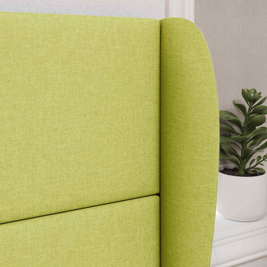 vidaXL Fabric Bed Headboard Green 80cm