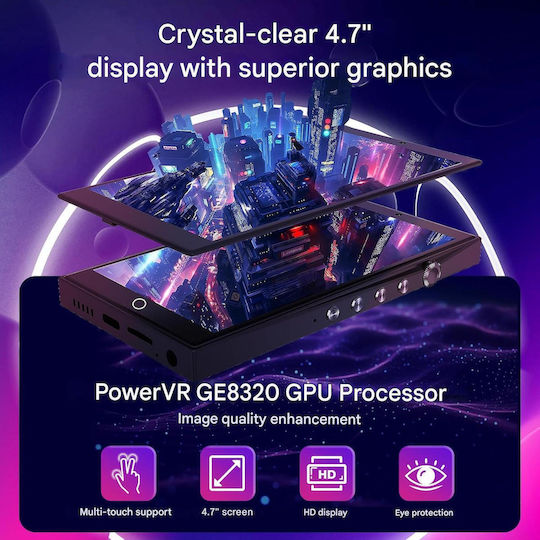 Mp3 Player Android 13 192GB 64GB ROM + Card 128GB Bluetooth 5.0 Wifi Ecran Tactil HD 4.7 Inch 4GB RAM Camere Față Spate Asistent AI Player Muzică Video Pentru Copii