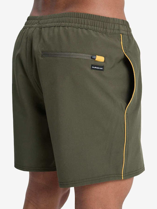 Stretch Men's Swim Shorts Khaki
