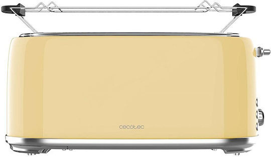 Cecotec Toast&Taste 1600 Retro Double Prăjitor de pâine 2 sloturi 1630W Galben