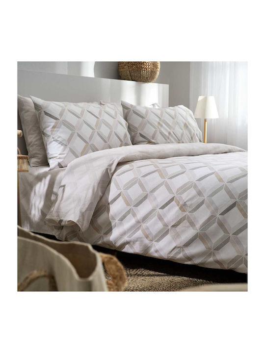 Vesta Home Duvet Single 160x230cm Rombi-1 Beige 11.5 togs Togs
