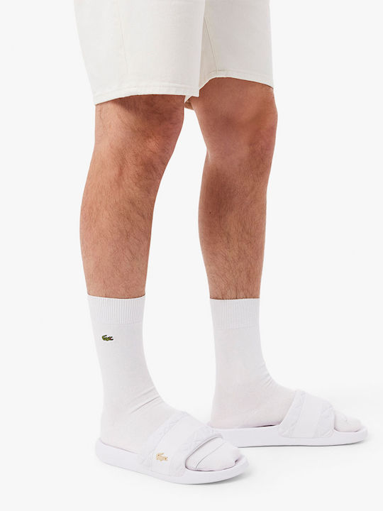 Lacoste Men's Slides White