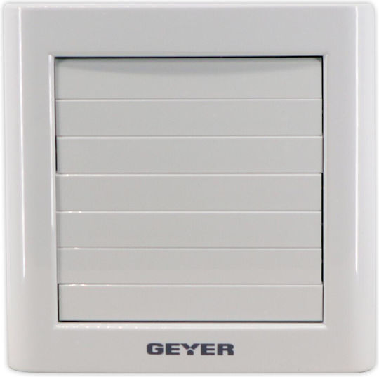 Geyer Wall-mounted Ventilator Bathroom 100mm White