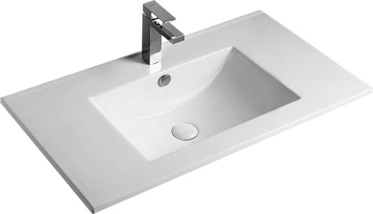 Vinci Solid Επικαθήμενος Νιπτήρας Πορσελάνης 90x36x17cm Solid Vinci Solid Επικαθήμενος Νιπτήρας Πορσελάνης 90x36x17cm Solid