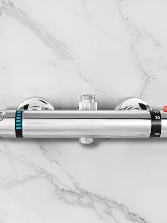 Vevor Mixing Shower Shower Faucet Thermostatic Silver