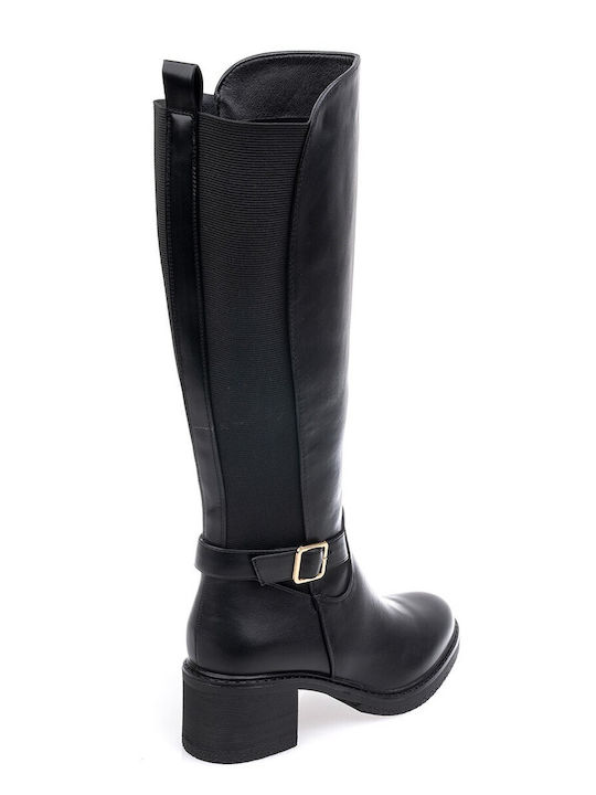 Women's Boots with Medium Heel Black