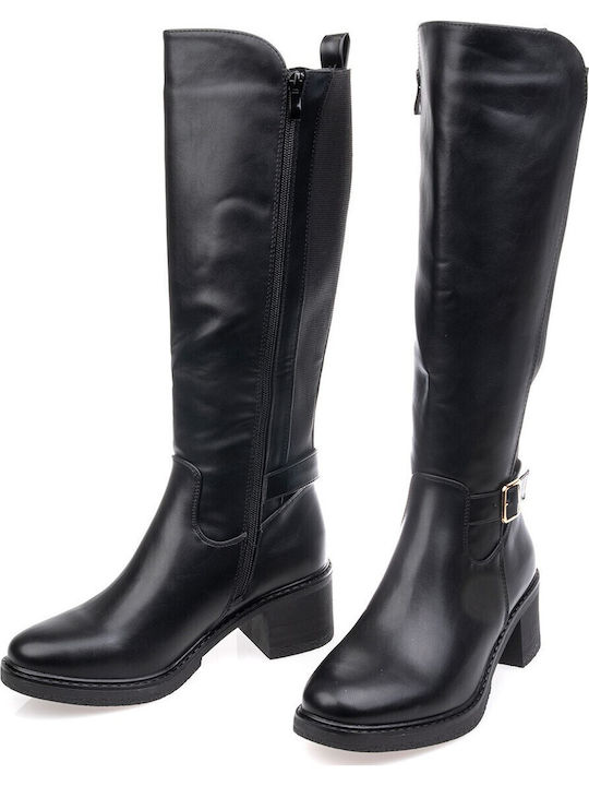 Women's Boots with Medium Heel Black