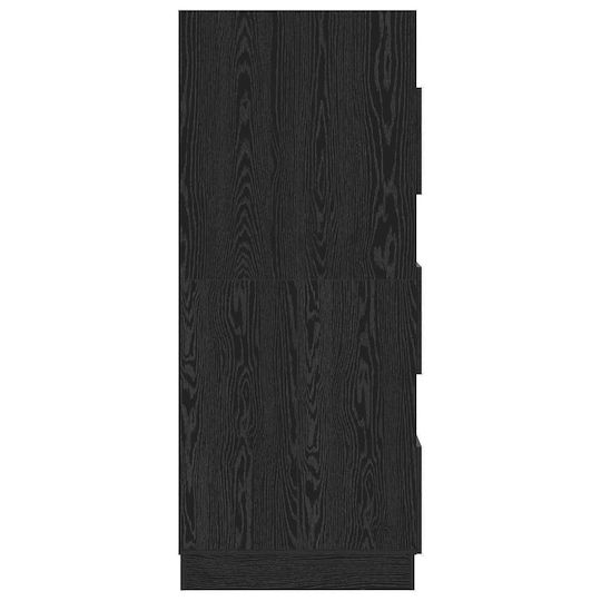 vidaXL Badezimmerschrank Wäscherei B50xT68xH162cm Schwarz
