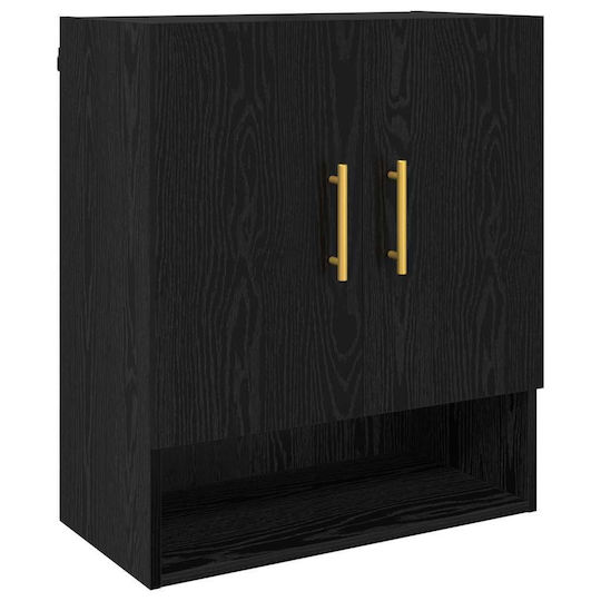 vidaXL Bathroom Cabinet L60xW31xH70cm Black
