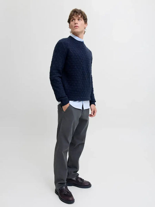 Herrenhosen Chino Elastisch in Entspannt Passform Woodland Grau
