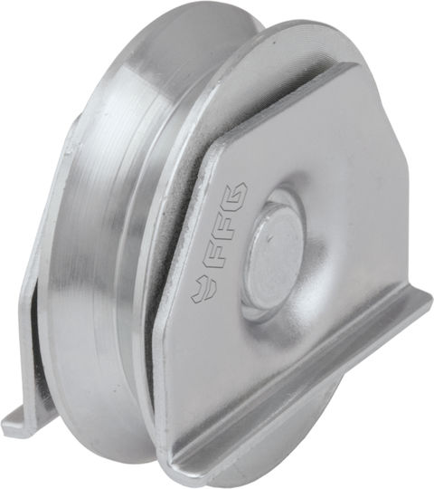 FFG Rollen mit Ständer mit Lagern Metallisch 70mm 36169