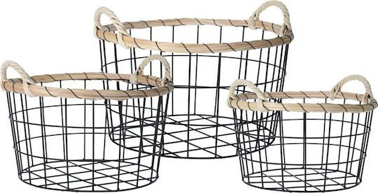 JK Home Decoration S/3 Μεταλλικό