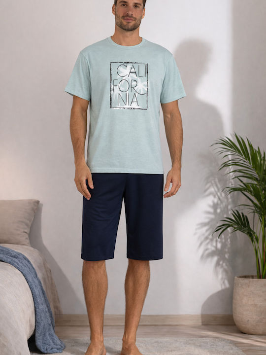 Relax Anatomic Καλοκαιρινή Ανδρική Πιτζάμα Γαλάζια Relax Anatomic Καλοκαιρινή Ανδρική Πιτζάμα Γαλάζια