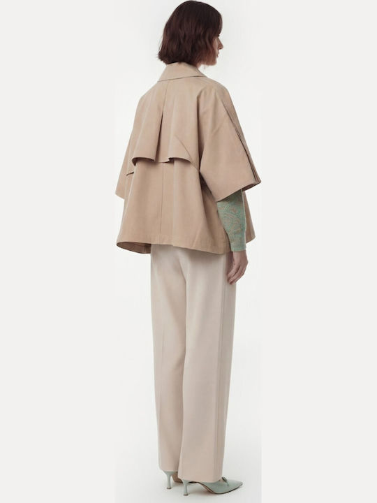 Γυναικεία Camel Καμπαρντίνα Oversized