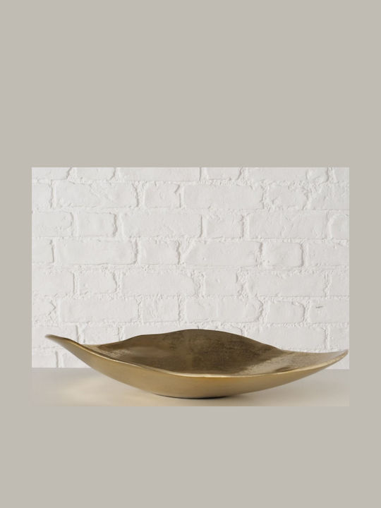 MSA Bol Decorativ Din Aluminiu Auriu 42x27x7.5cm