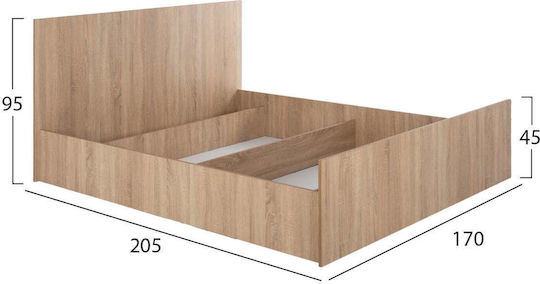 Σετ Κρεβατοκάμαρας Sonama Oak 160x200εκ. 6τμχ