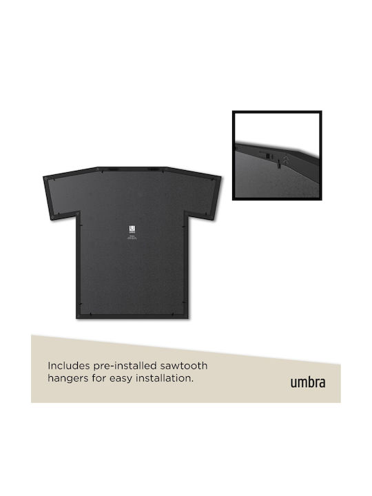 Umbra T-frame Wall Photo Frame Plastic with Black Frame
