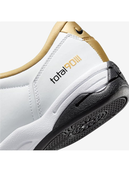 Nike Total 90 Ghete Fotbal cu Talpă cu Crampoane Albe