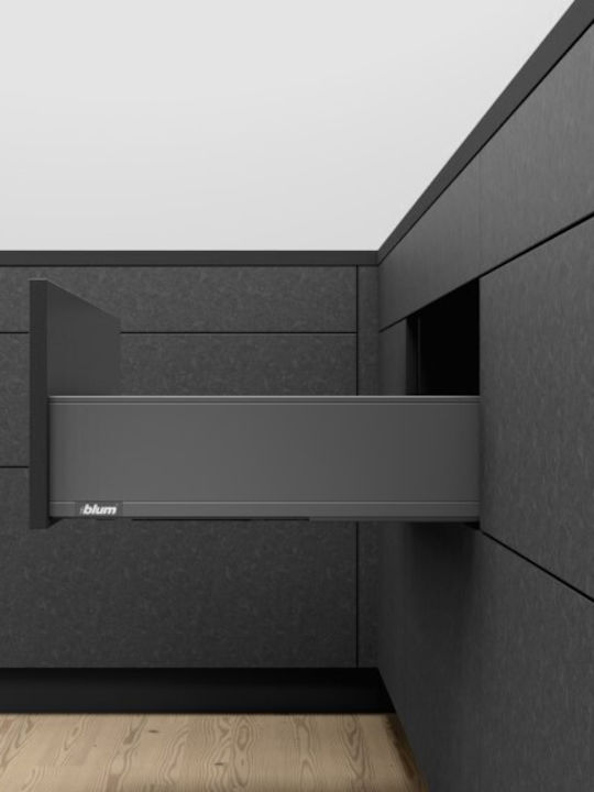 Blum Sertar Rectangular Din Metal Antracit 50x13cm 104-770K500GRI